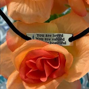 2 way choker/ bracelet 21’ leather cord